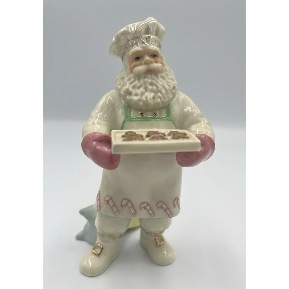 Lenox Cookies With Santa Claus Baking Cookies Figure Christmas Baker Gingerbread